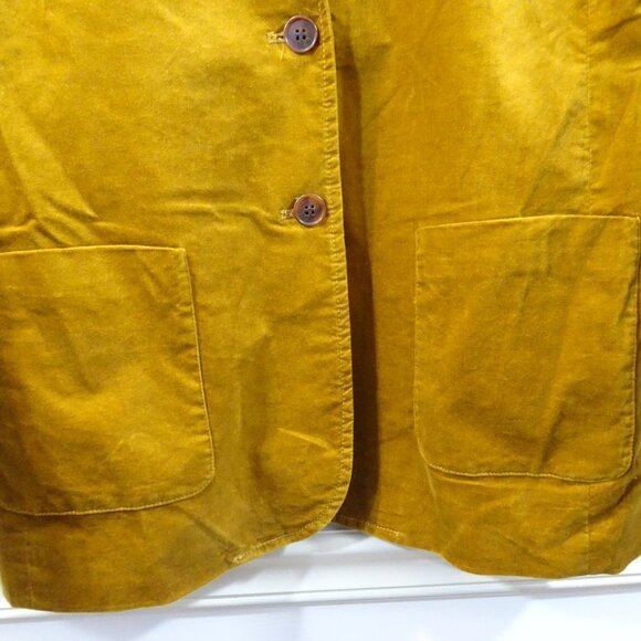 J. Mclaughlin Velvet Velour 2 Button Front Blazer Jacket Brown Size M Career - Picture 6 of 8